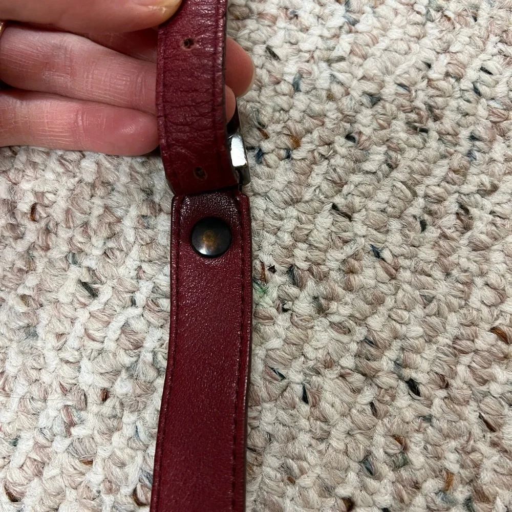 Giudi Vintage Italian Leather Red Bag